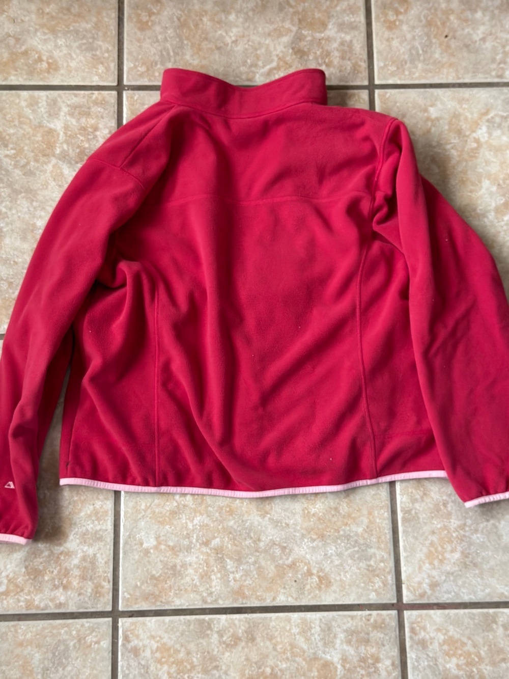 L.L. Bean Women's Hot Pink Full-Zip Fleece Jacket - Picture 2 of 4